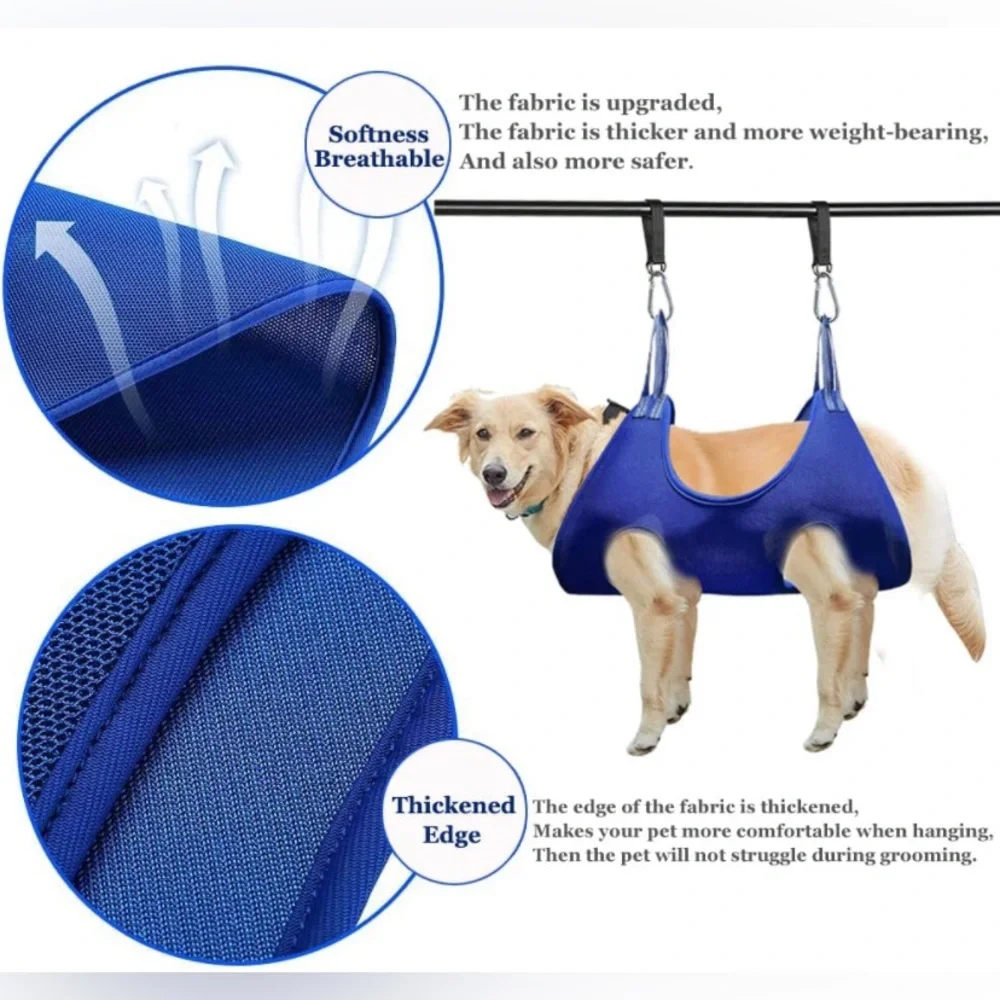 Pet Grooming Hammock, Durable Hammock for Large Dog w/ Multiple Accessories NEW